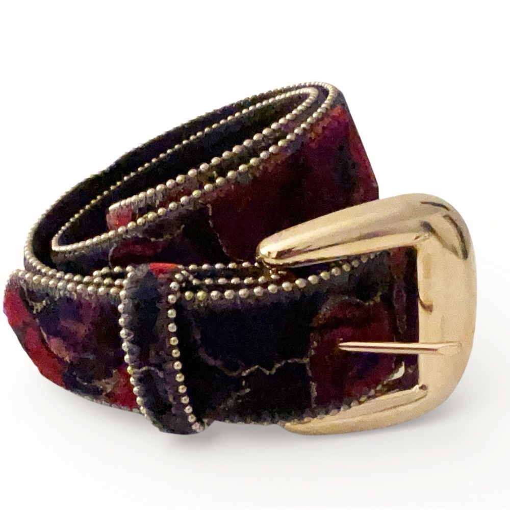 Prestige Velvet Glam Boho belt Made in USA Medium